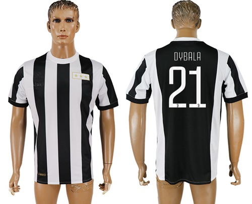 Juventus #21 Dybala 120th Anniversary Soccer Club Jersey - Click Image to Close